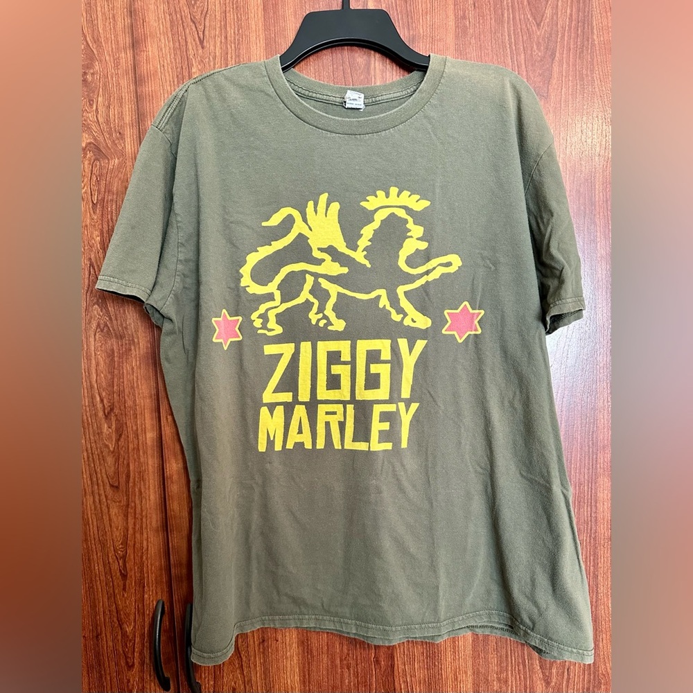 Ziggy Marley T-shirt Lion Reggae Zion Size XL Bob VINTAGE y2k